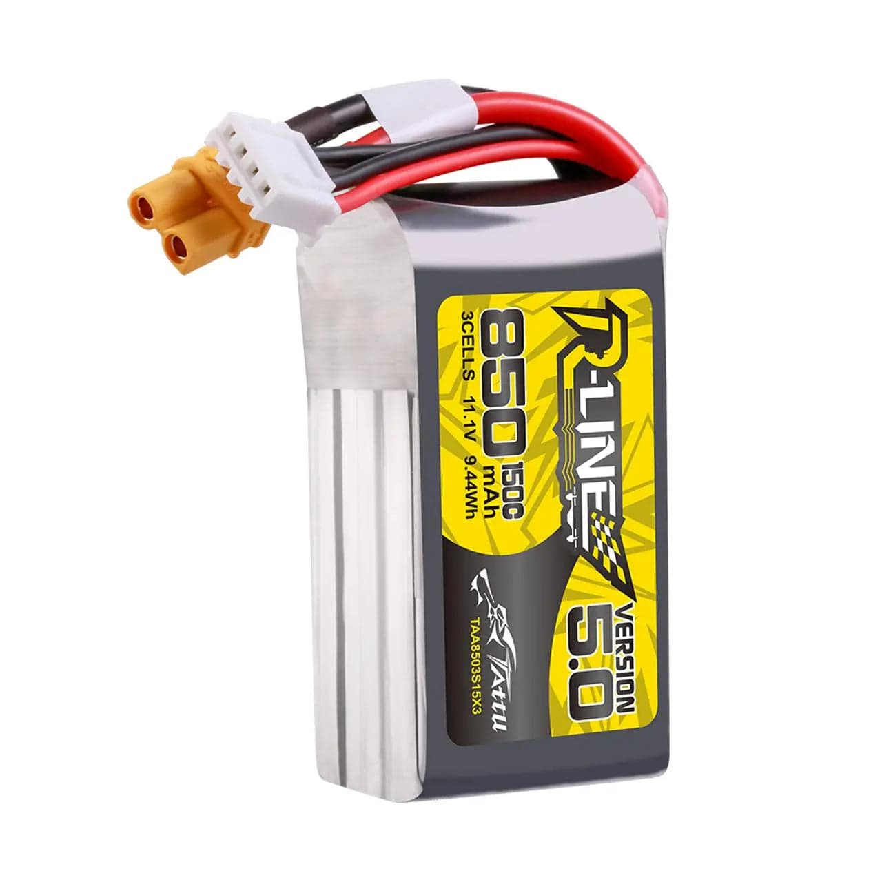 Tattu R-Line Version 5.0 850mAh 3S 11.1V 150C Lipo Battery Pack With XT30U-F Plug for fpv drones 1