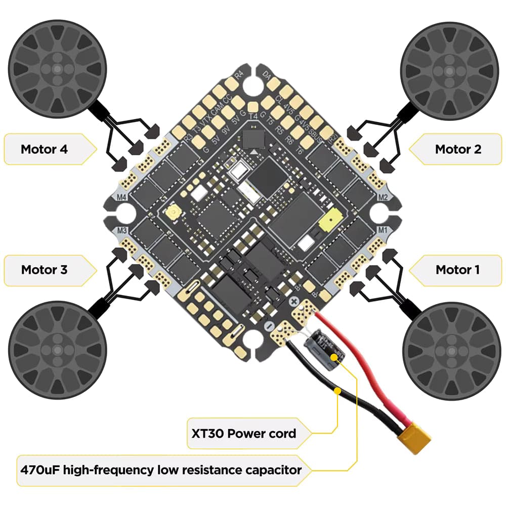 SpeedyBee F405 AIO V2 35-40A Dual BEC ICM42688 Flight Control and Bluejay ESC for fpv drones 8
