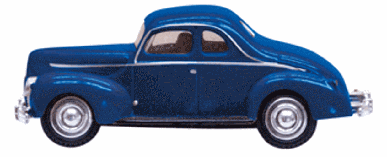 Woodland Scenics JP5598 HO Scale Blue Coupe Vechicle for fpv drones