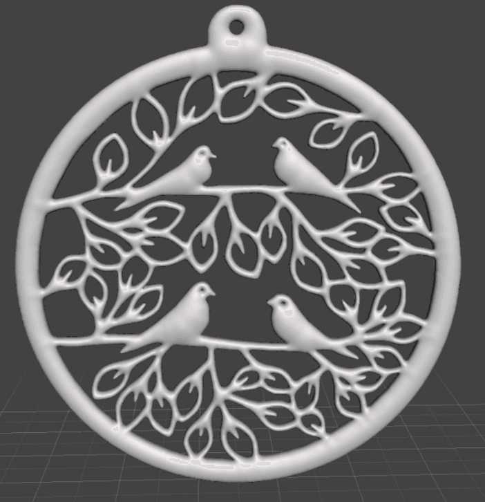 Christmas Tree Ornament - Doves (Pigeon) for fpv drones 1