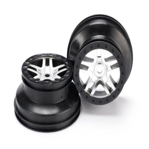 Traxxas 5974 SCT Front/Rear Split-Spoke Wheel Black (2) Slayer for fpv drones