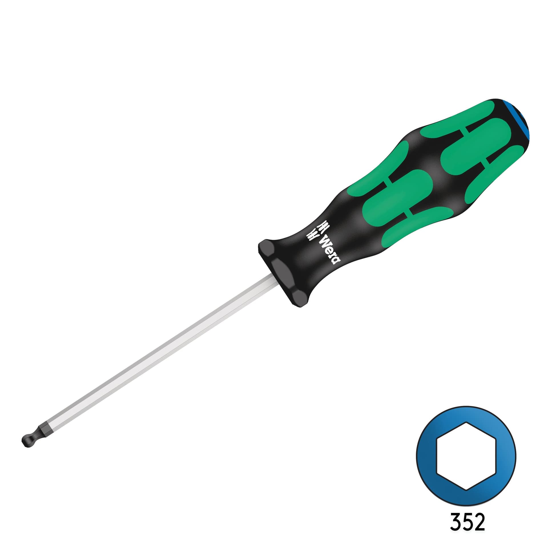 Wera 352 4mm x 100mm Ball End Hex Screw Driver 05022810001 for fpv drones
