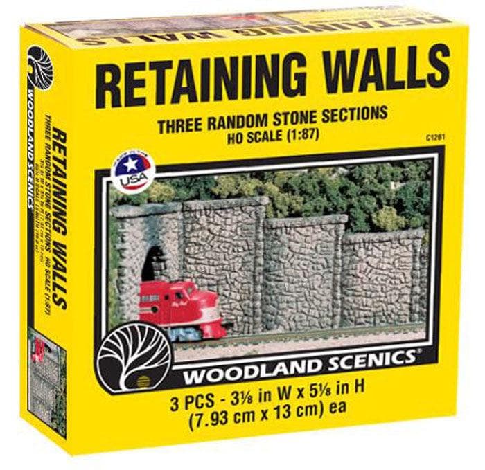 Woodland Scenics C1261 HO Random Stone Wing Wall (3) Train Scenery for fpv drones