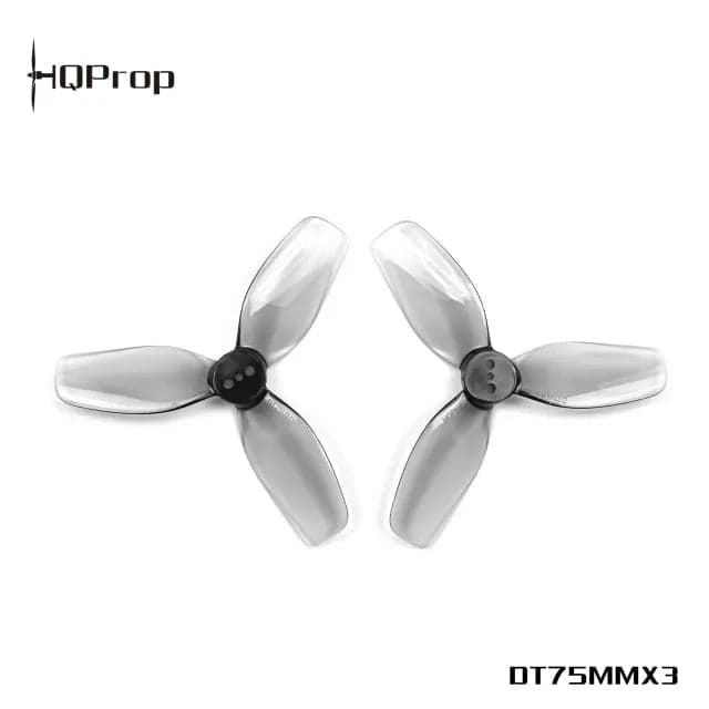 HQProp DT75MMX3 for Cinewhoop Grey Propeller (2CW+2CCW) for fpv drones 1