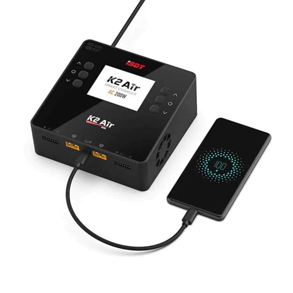 ISDT K2 Air 200/500W 20A 2-6S AC/DC Dual Channel Smart Charger for fpv drones 3