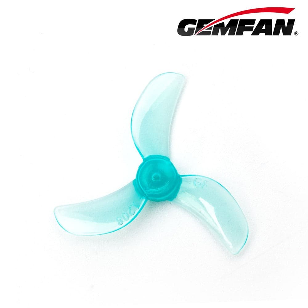 Gemfan 1208-3 31MM Tri blade 1mm Shaft (4CW+4CCW) Poly Carbonate - Choose Color for fpv drones 6