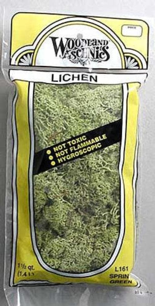 Woodland Scenics L161 N/HO Lichen Spring Green 1.5 Quarts Train Scenery for fpv drones