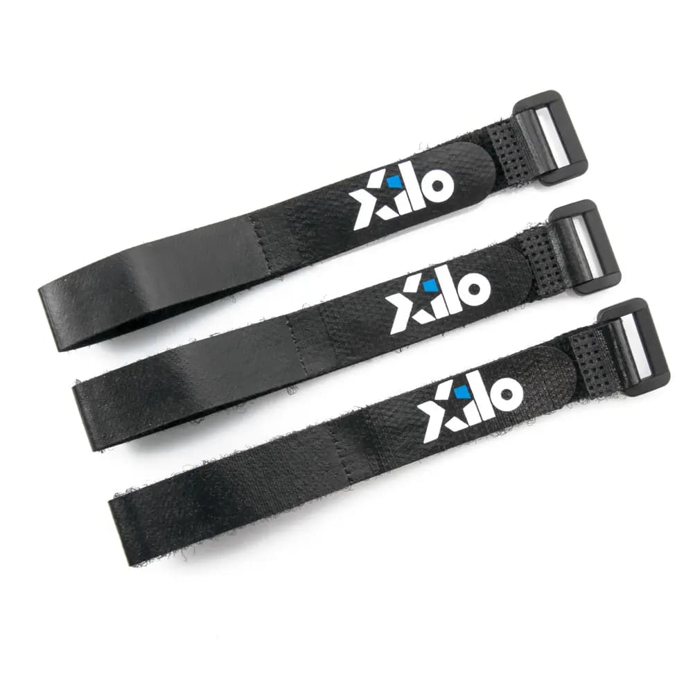 XILO Medium Lipo Strap - 16x250mm (3pcs) - Black for fpv drones 2