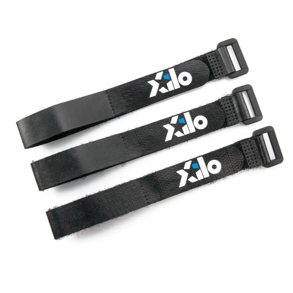 XILO Medium Lipo Strap - 16x250mm (3pcs) - Black for fpv drones 1