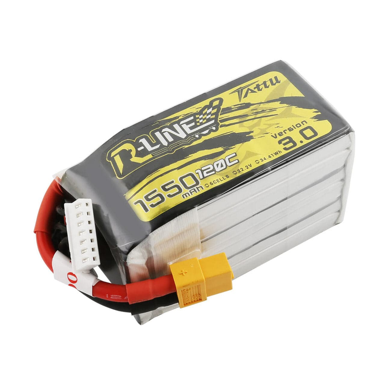 Tattu R-Line Version 3.0 1550mAh 22.2V 120C 6S1P Lipo Battery - XT60 for fpv drones