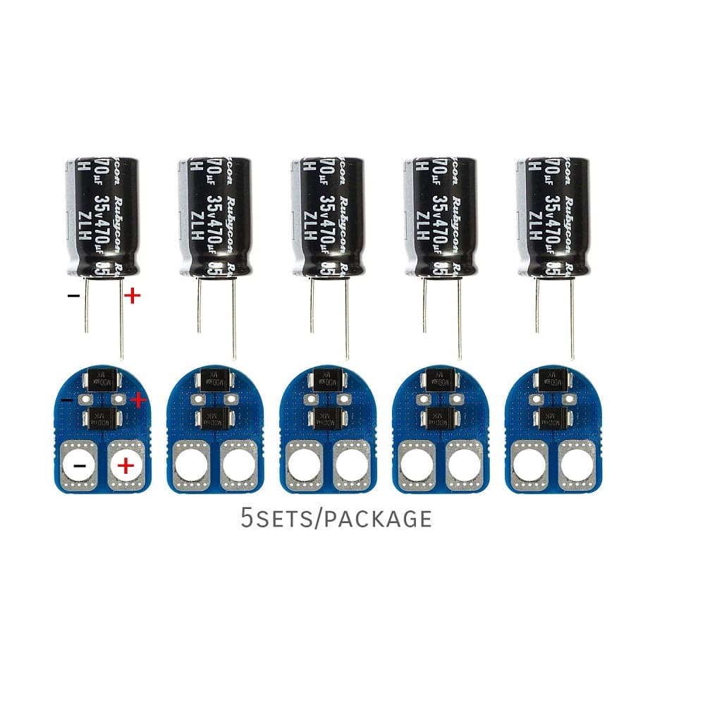 XT60 PCB W/ TVS Diode and Capacitor Mount for fpv drones