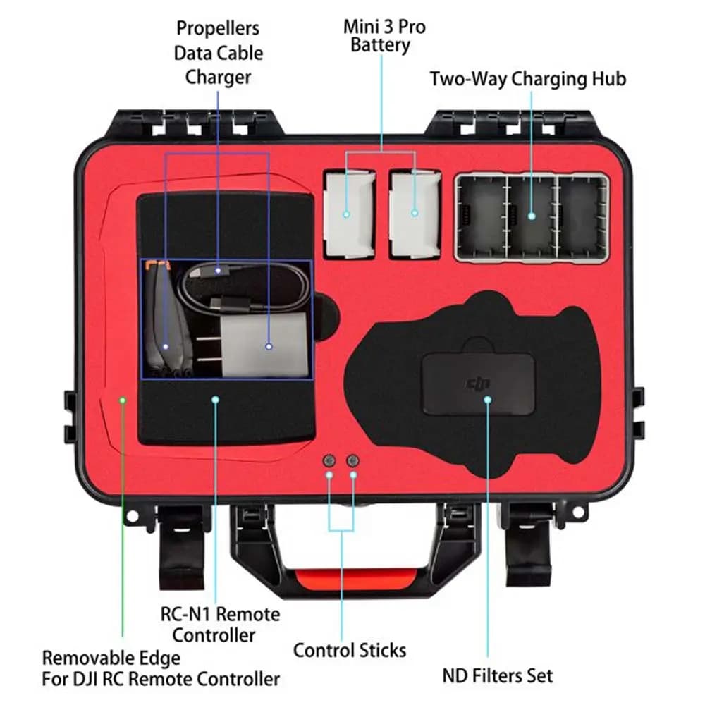 STARTRC Carrying Case for DJI Mini 3 Pro w/ Strap - 10.6 for fpv drones 10