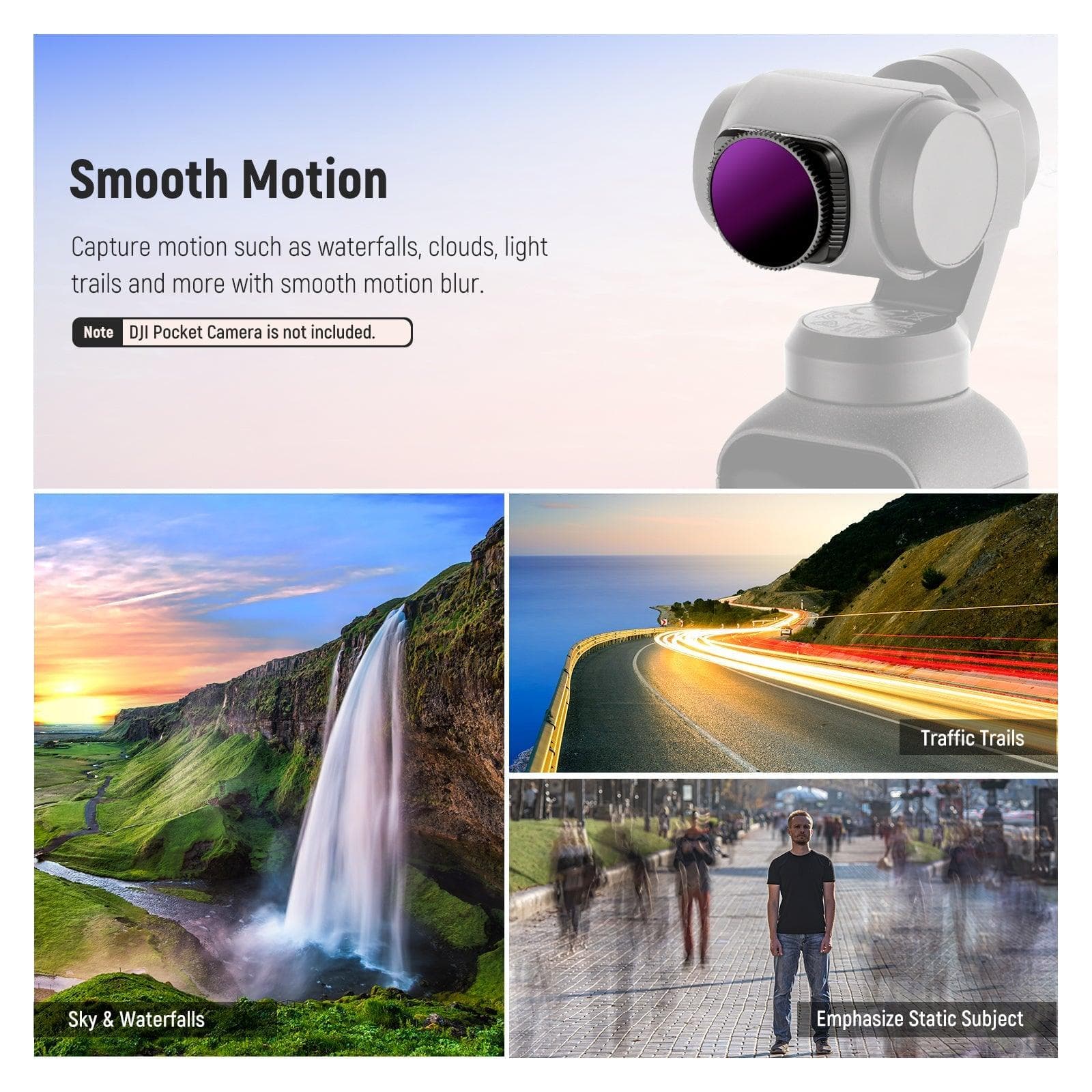 NEEWER 4 Pack Magnetic ND/PL Filter Kit For DJI Osmo Pocket Camera for fpv drones 7