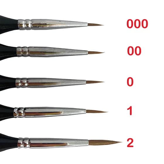 LANGHAO HAIR DETAIL PAINT BRUSH SET 3/0 - 2 for fpv drones 2