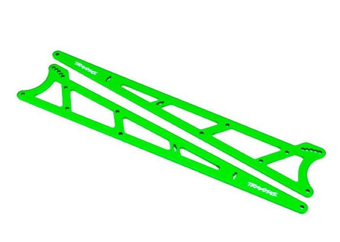 Traxxas 9462G Side Plates Wheelie Bar Green (Aluminum) (2) Drag Slash for fpv drones