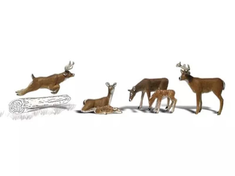 Woodland Scenics A1884 HO Train Figures Deer for fpv drones
