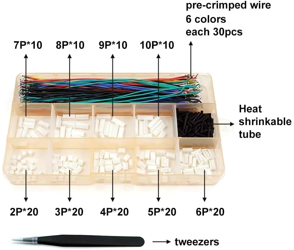 Pre-Crimped DIY Cable Kit - JST MX1.25 Connectors for fpv drones 2