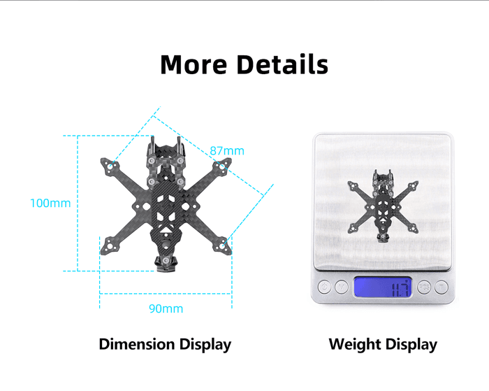 GEPRC T-Cube18 HD (O4 Compatible) Frame Kit for fpv drones 6