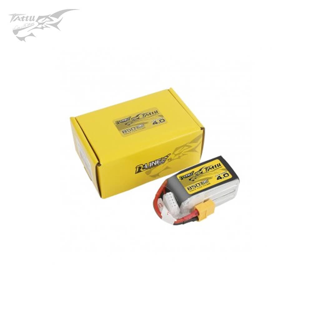 Tattu R-Line Version 4.0 850mAh 14.8V 130C 4S - XT60 for fpv drones 4