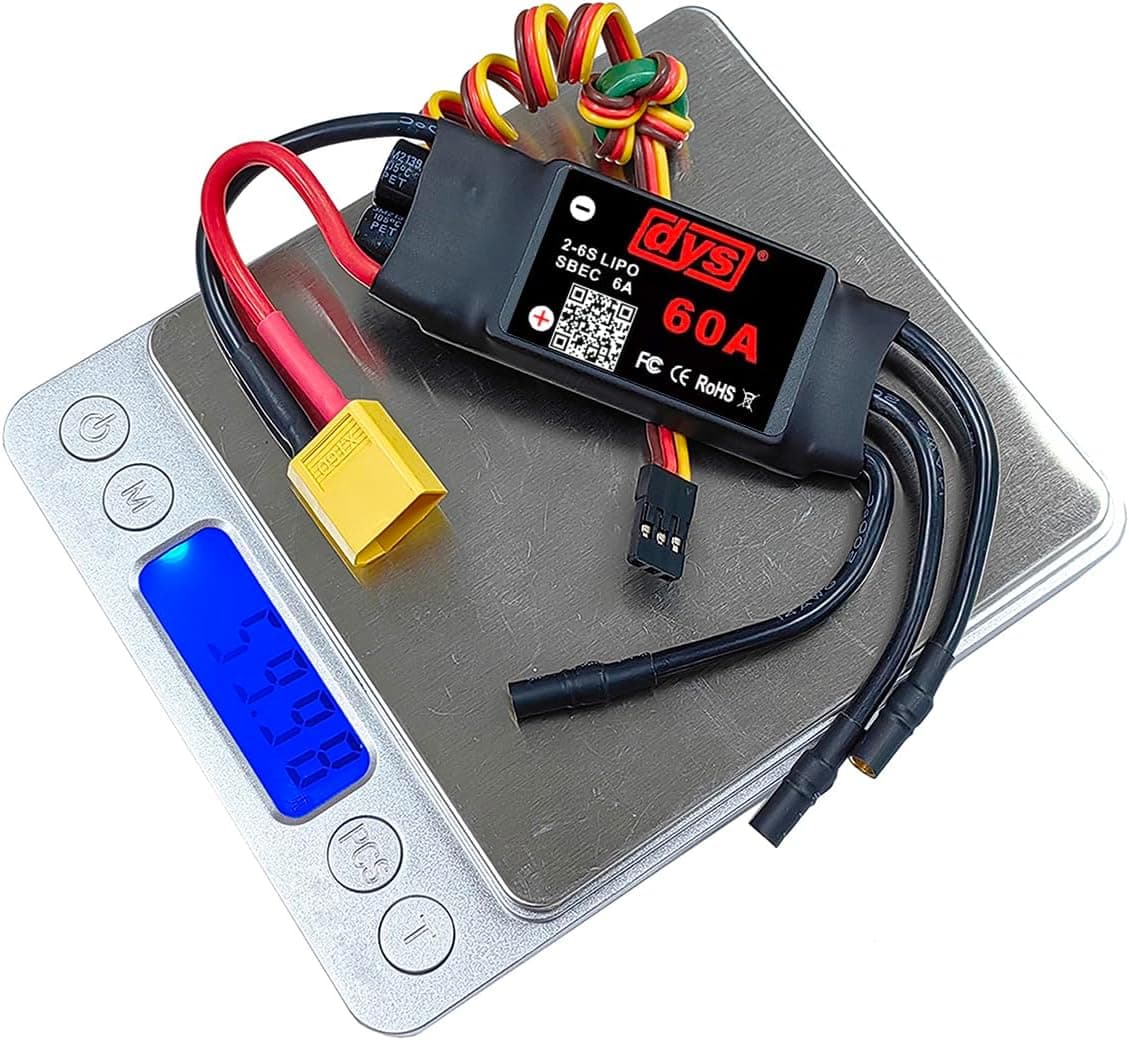 DYS 60A 2-6S Brushless ESC With 5V/6A BEC For RC fixed-wing Aircraft for fpv drones 7