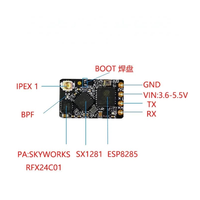 BAYCK ExpressLRS Nano ELRS 2.4GHZ for fpv drones 4