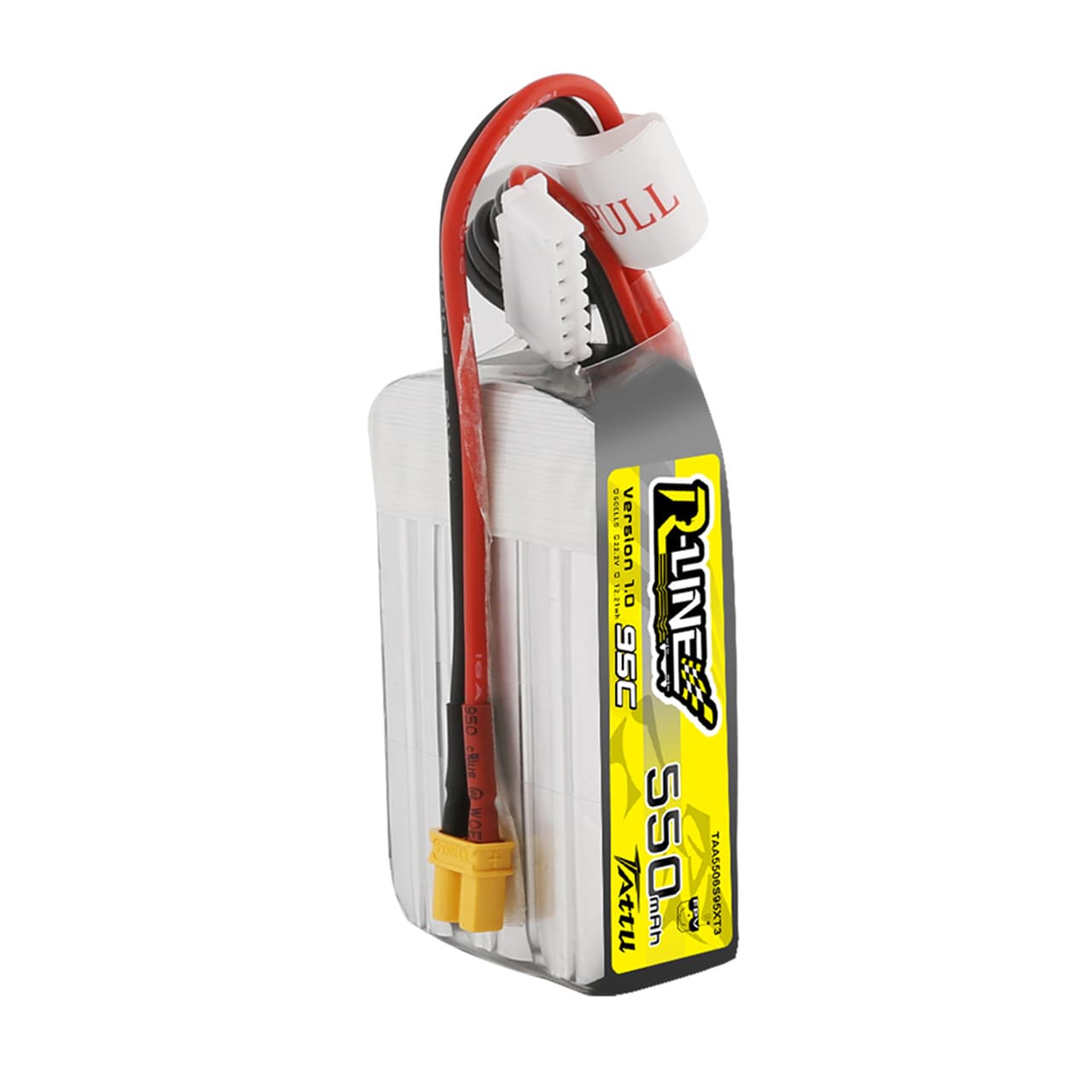 Tattu R-Line 550mAh 6S 95C 22.2V Lipo Battery Pack with XT30 Plug