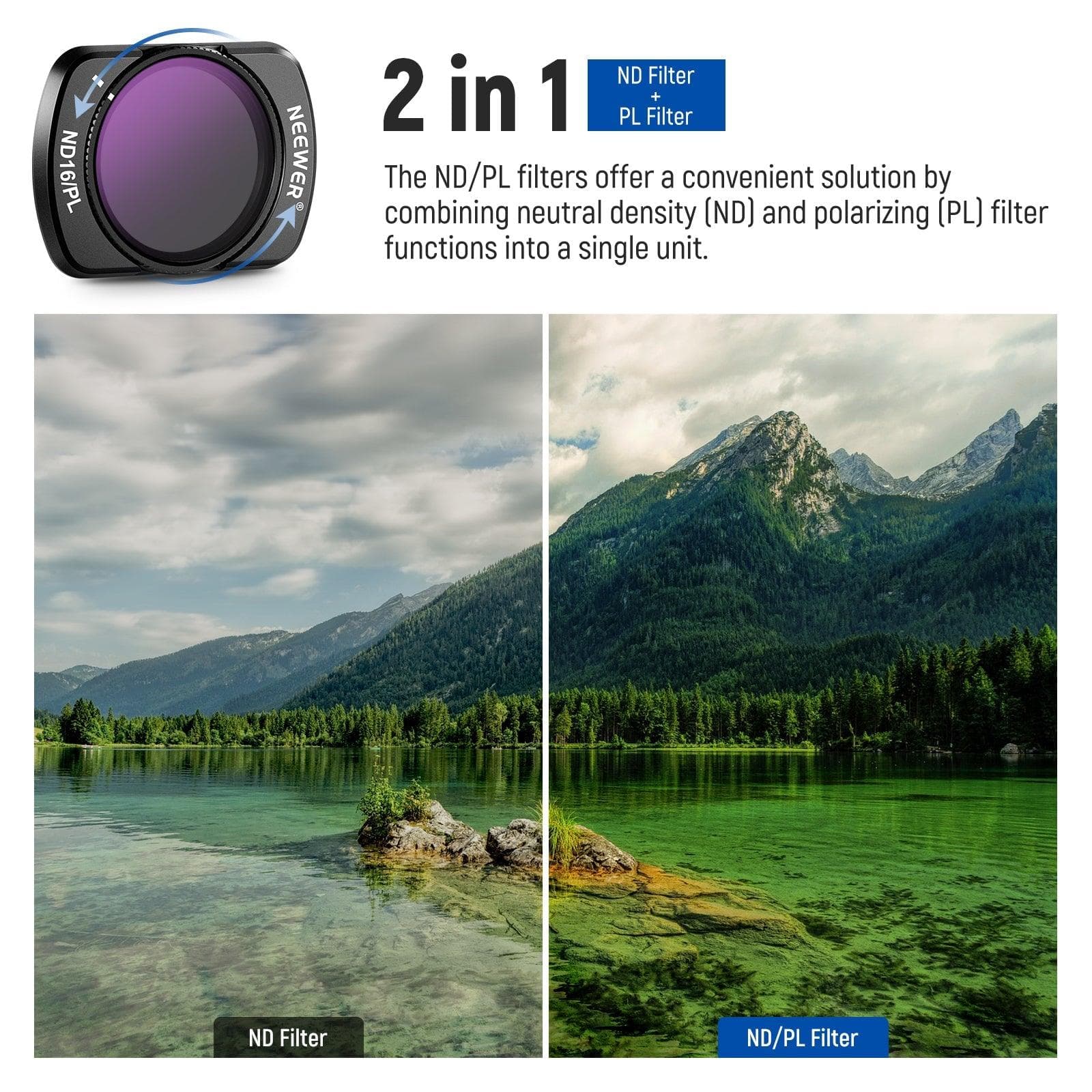 NEEWER 4 Pack Magnetic ND/CPL Filter Set for DJI OSMO Pocket 3 for fpv drones 2