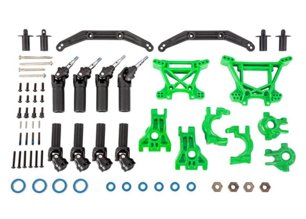 Traxxas 9080 Extreme Heavy Duty Upgrade Slash / Rustler 4x4 Hoss GREEN for fpv drones