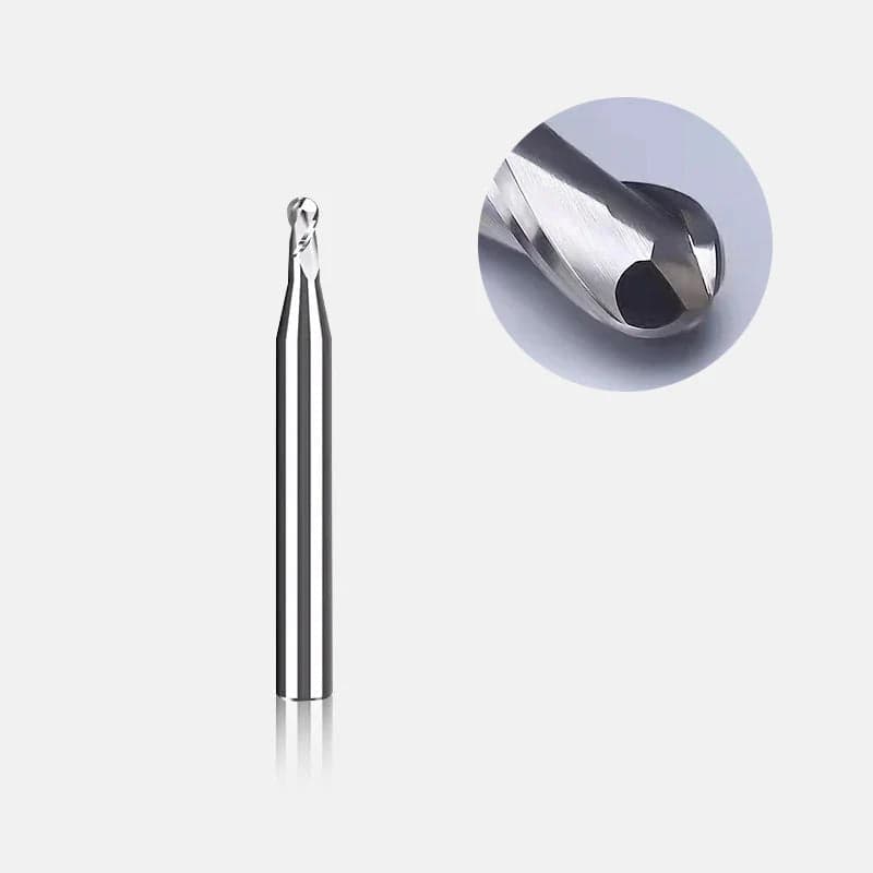 Two Flute Ball Nose Bit for Metal - 1/8″ Shank for fpv drones