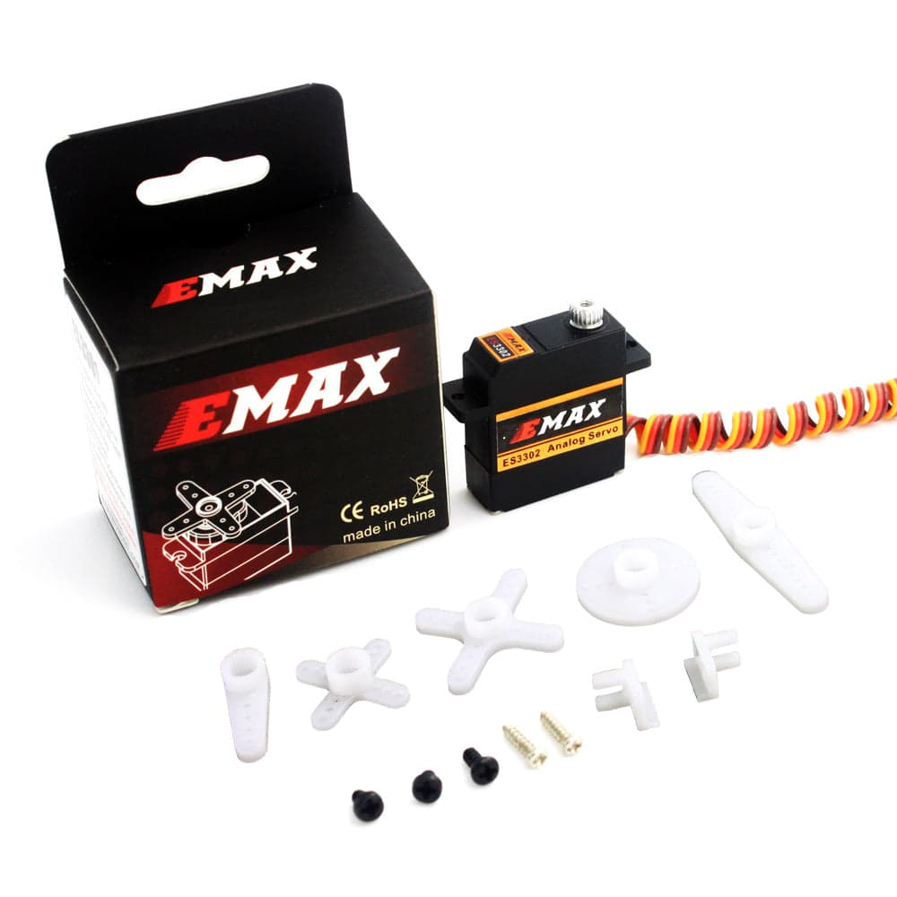 EMAX ES3302 12.4g Mini Metal Gear Analog Servo for RC Airplane Glider for fpv drones 2