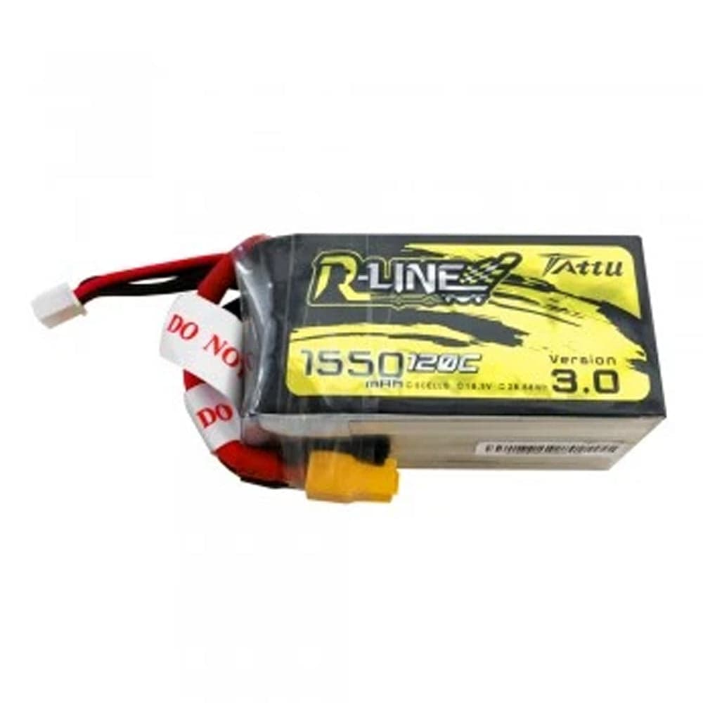 Tattu R-Line Version 3.0 1550mAh 18.5V 120C 5S1P Lipo Battery Pack with XT60 Plug for fpv drones