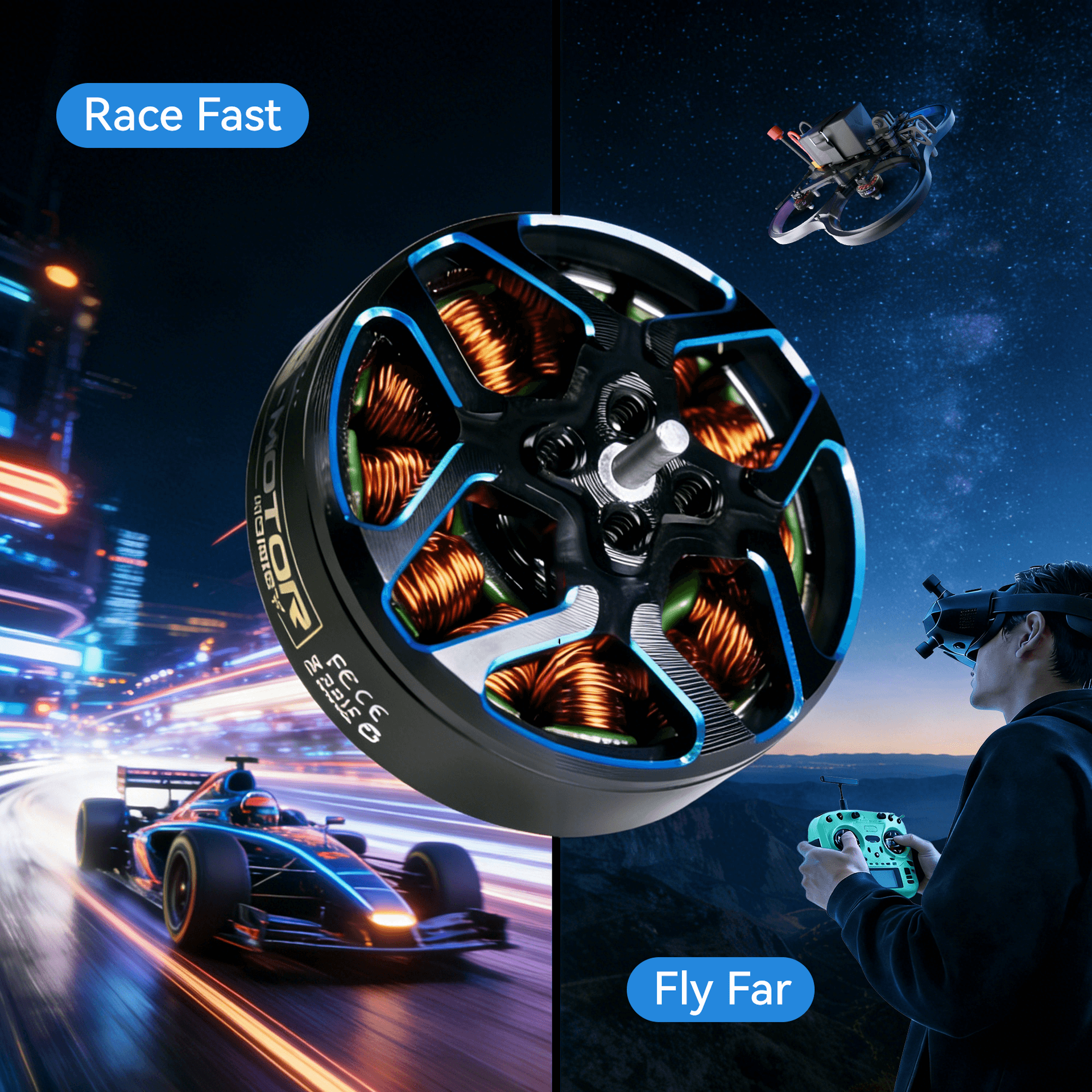 T-HOBBY F2004 Long Range Brushless FPV Motor For Cinewhoops Drones for fpv drones 2