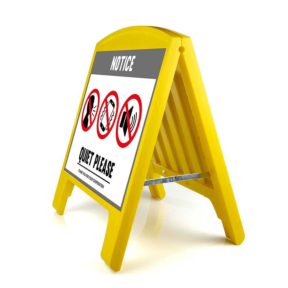Warning Sign - Large - Quiet Please - English for fpv drones 3