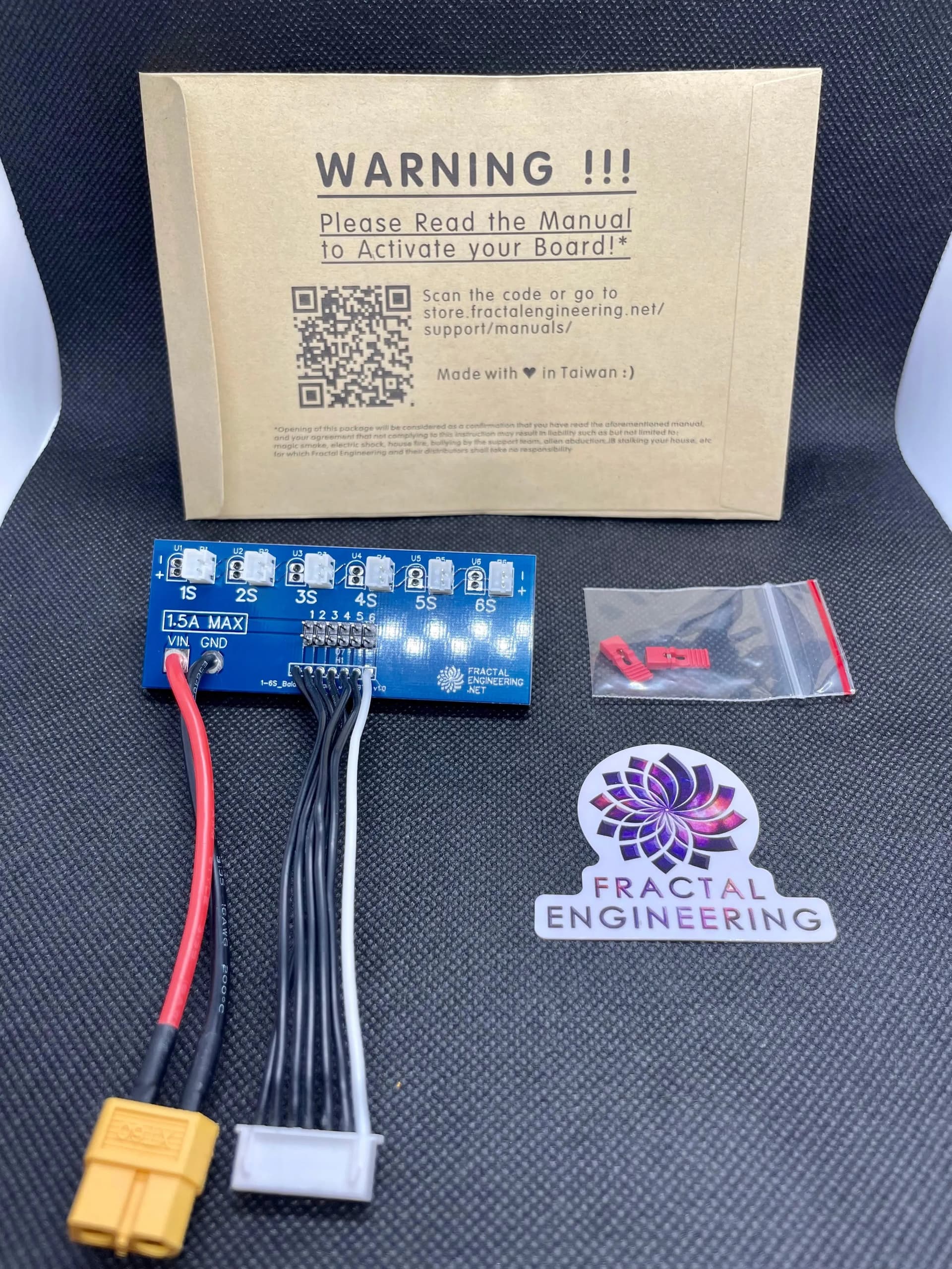 Fractal Engineering Whoop Battery Series Balance Charging Board for fpv drones 7
