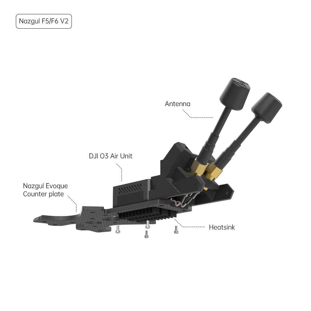iFlight Nazgul Evoque F5X V2 HD O3 5" Freestyle Frame Kit w/ LED Side Plates for fpv drones 7