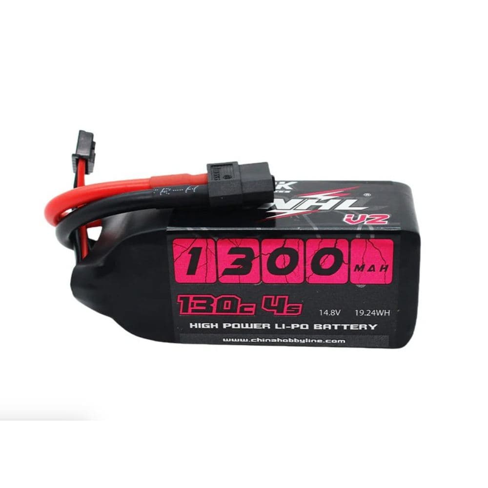 3 PACK - CNHL Black Series V2.0 1300mAh 14.8V 4S 130C Lipo Battery - XT60 for fpv drones 1