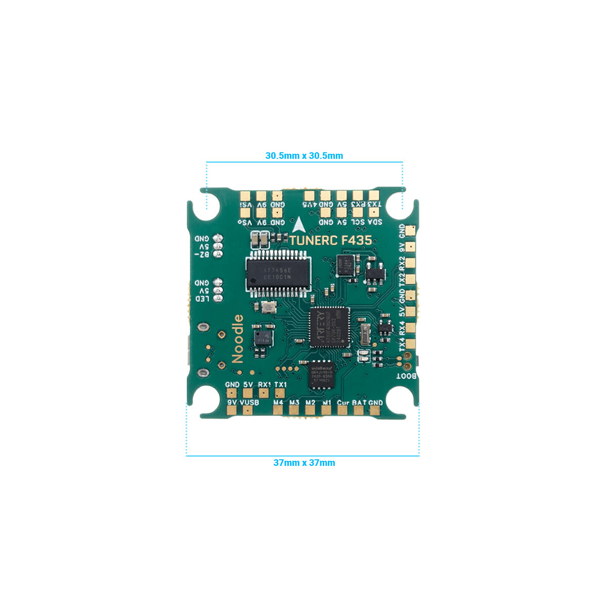 TUNERC Noodle AT32F435 3S-6S Flight Controller - 30x30mm for fpv drones 3