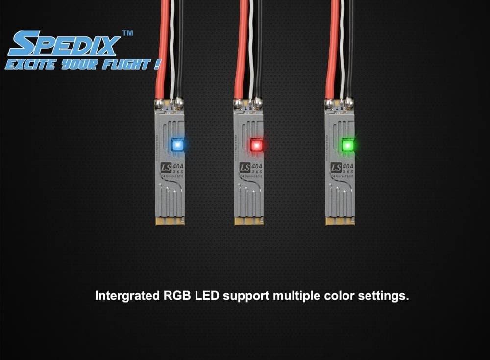 Spedix LS40 Slim 45A ESC (2-6S) for fpv drones 13