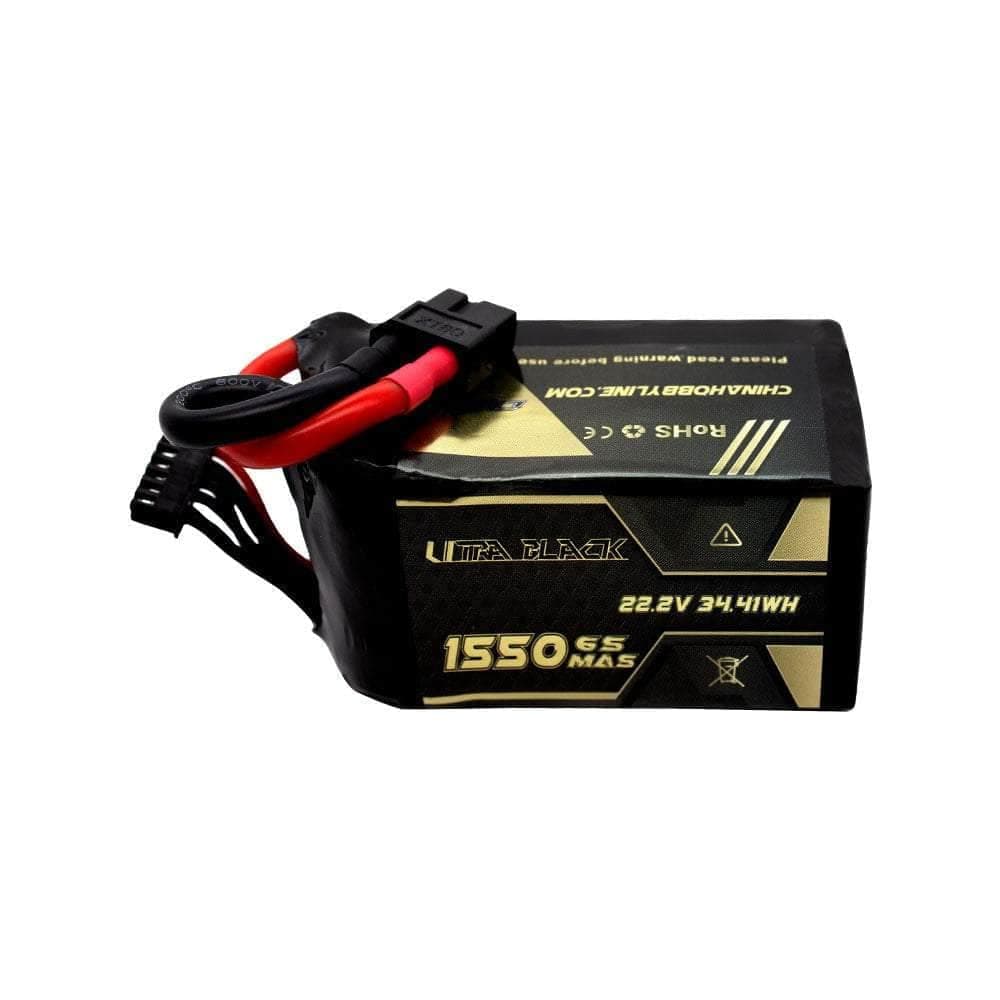 CNHL Ultra Black Series 22.2V 6S 1550mAh 150C LiPo Battery - XT60 for fpv drones 4
