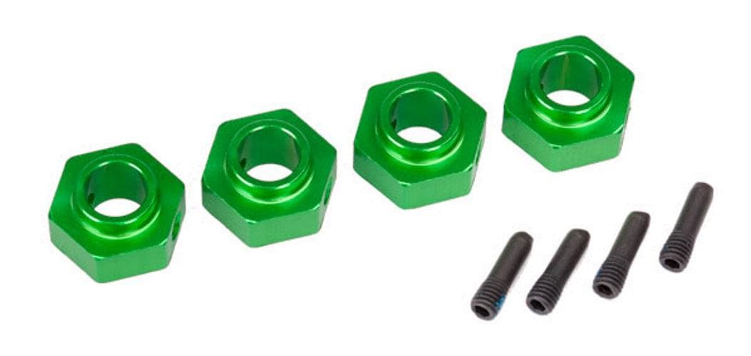 Traxxas 8269G Wheel Hubs 12mm Hex 6061-T6 Aluminum (Green-Anodized) (4) TRX-4 for fpv drones