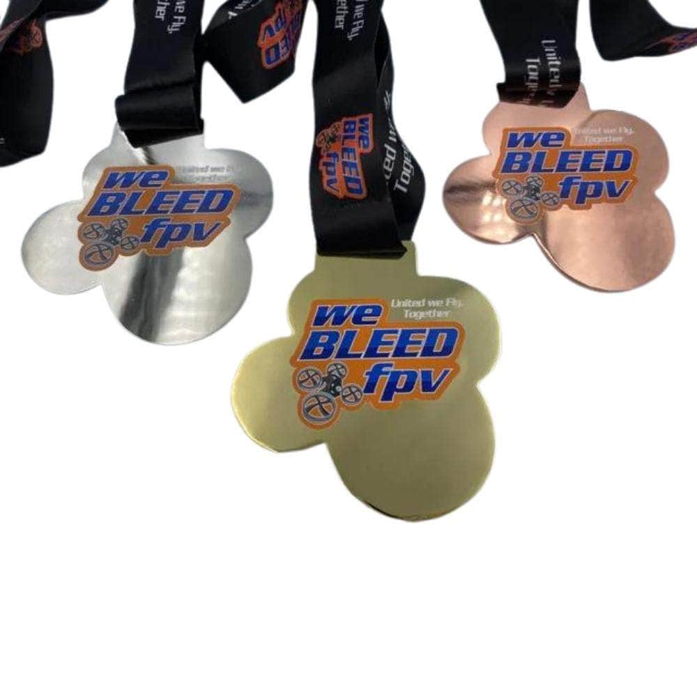 weBLEEDfpv WHOOP Medals (Set of 3) for fpv drones 1