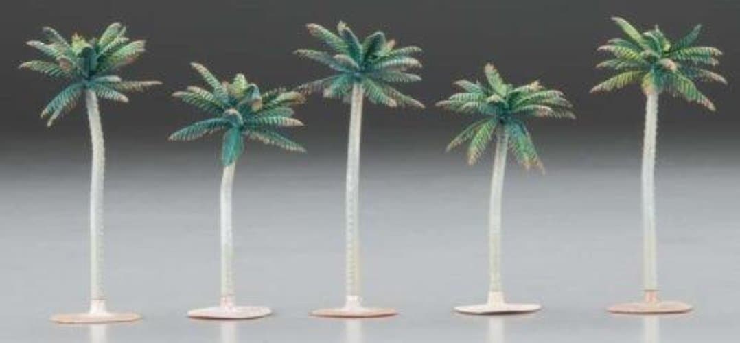 Woodland Scenics TR3597 N/HO Small Palm Tree 3"-3 3/4" (5) Train Scenery for fpv drones