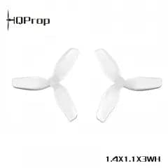 HQ 1.4×1.1×3 White PC Ultralight Whoop Props – 1 mm Shaft for fpv drones 1