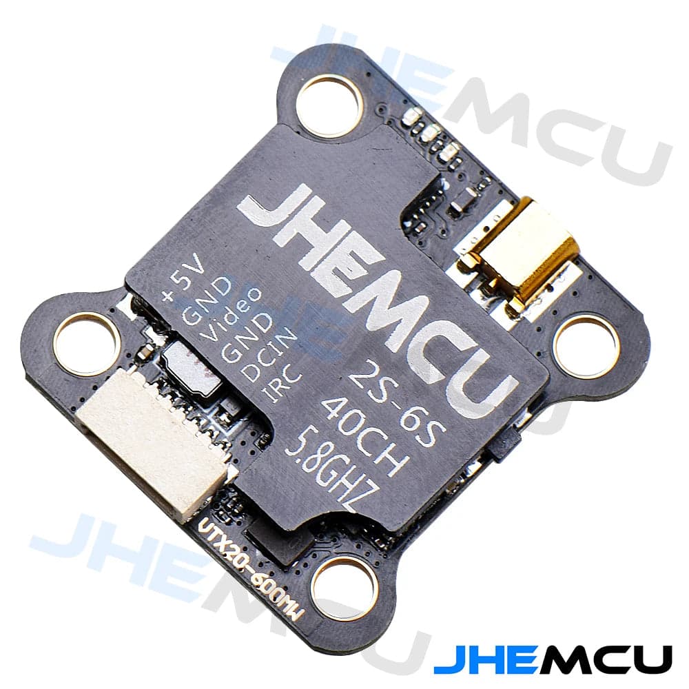 JHEMCU 25-600mW 5.8GHz MMCX VTX w/ IRC Tramp - 20x20mm for fpv drones 2