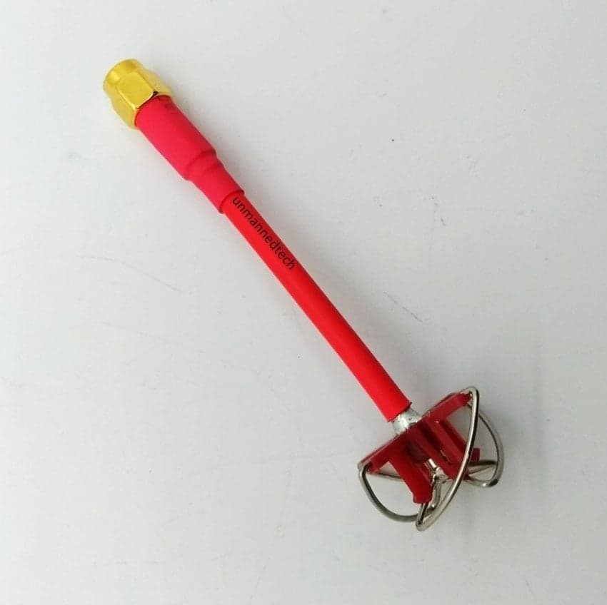 4-Lobe Cloverleaf Antenna SMA, RHCP (Red) for fpv drones 1