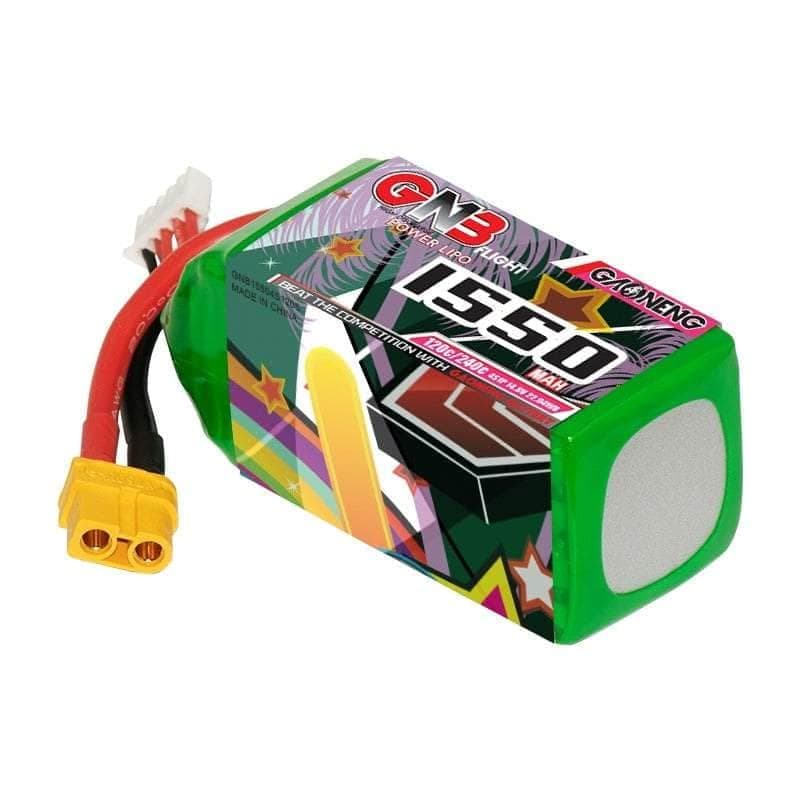 Gaoneng GNB 14.8V 4S 1550mAh 120C LiPo Battery - XT60 for fpv drones