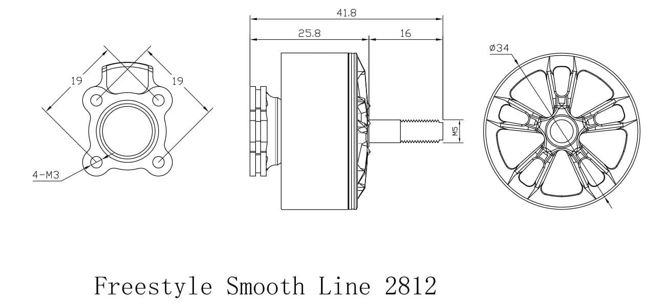 Xnova 2812 Freestyle Smooth Line (1pc) for fpv drones 5