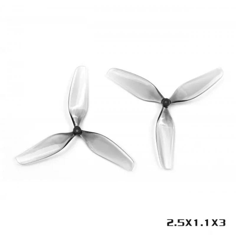 HQProp 2.5X1.1X3 Grey (2CW+2CCW) for fpv drones 1