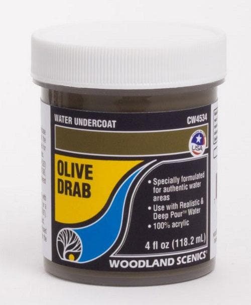 Woodland Scenics CW4534 Water Undercoat Olive Drab for fpv drones