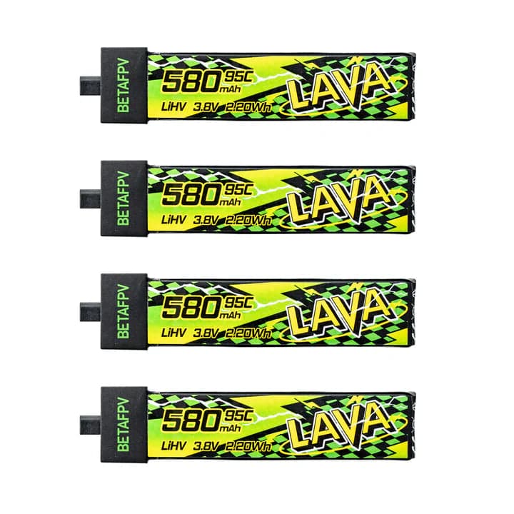 LAVA II 1S 580mAh Battrey 95C (4PCS)